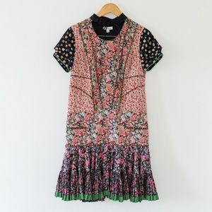 Coach 2016 Puffy Sleeve Bib Dress Size Small